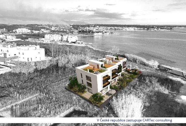 PRIVLAKA - Prodej krásných apartmánů v novostavbě -  jen 50 m od moře NOVINKA!!!