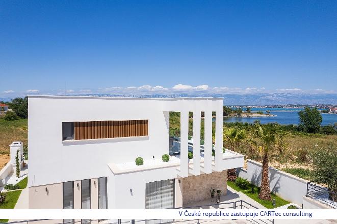 NIN - Prodej krásné luxusní vily s výhledem na moře - 100 m od pláže