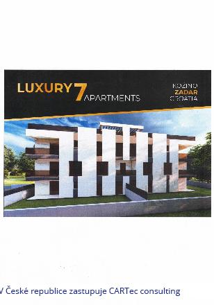 ZADAR / KOŽINO - Prodej luxusního apartmánu v přízemí (byt A2) - jen 120 m od moře