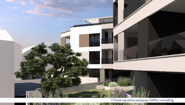 ZADAR / DIKLO - Prodej bytu v přízemí novostavby s terasou a zahradou - 250 m od moře