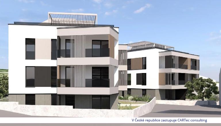 ZADAR / DIKLO - Prodej bytu v přízemí novostavby s terasou a zahradou - 250 m od moře