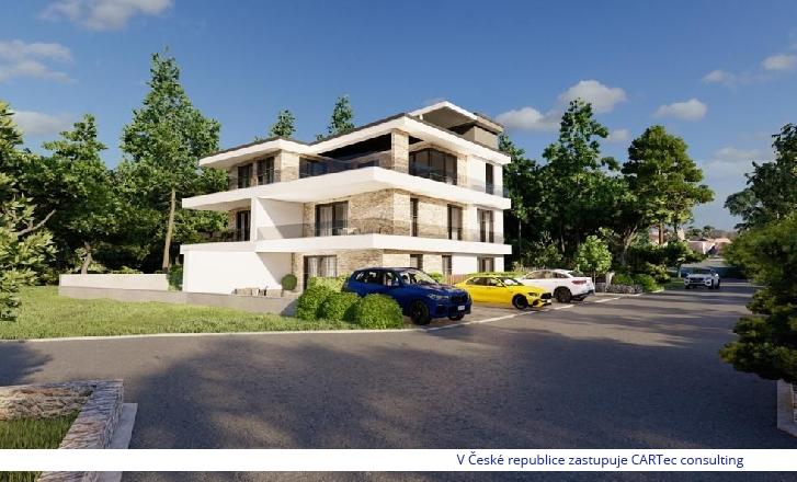 PRIVLAKA - Prodej luxusního apartmánu 130 m2 v přízemí - novostavba - jen 50 m od moře!!