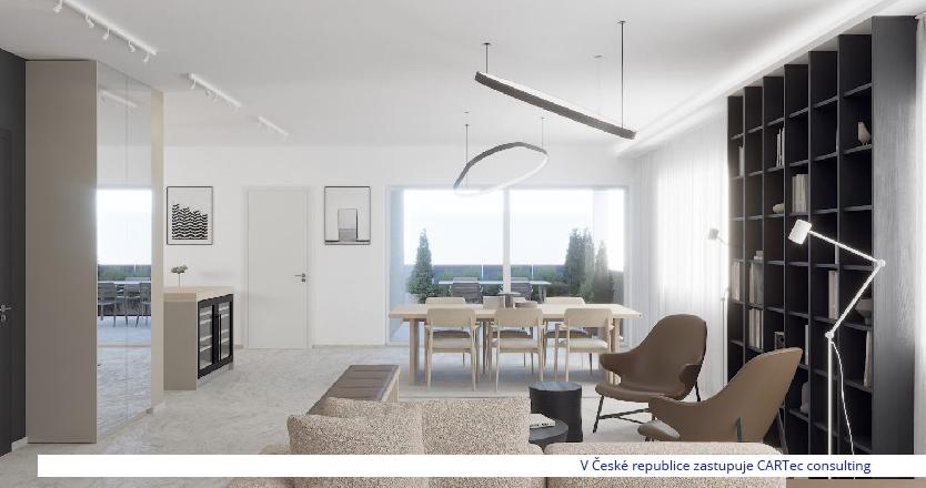 PRIVLAKA - Prodej luxusně zařízeného apartmánu ve 2. patře novostavby s velkou terasou - 80 m od moře