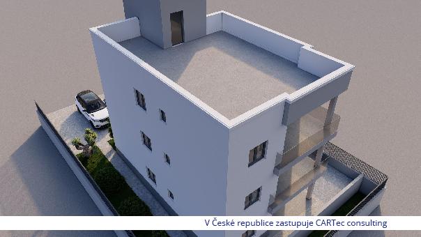 ZADAR / BELAFUŽA - Prodej bytu ve 2. patře novostavby se 3 ložnicemi a střešní terasou - 1500 m od moře