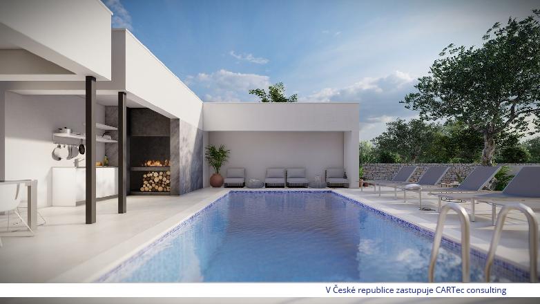 NIN / ZATON - Prodej luxusní vily s bazénem tč. ve výstavbě