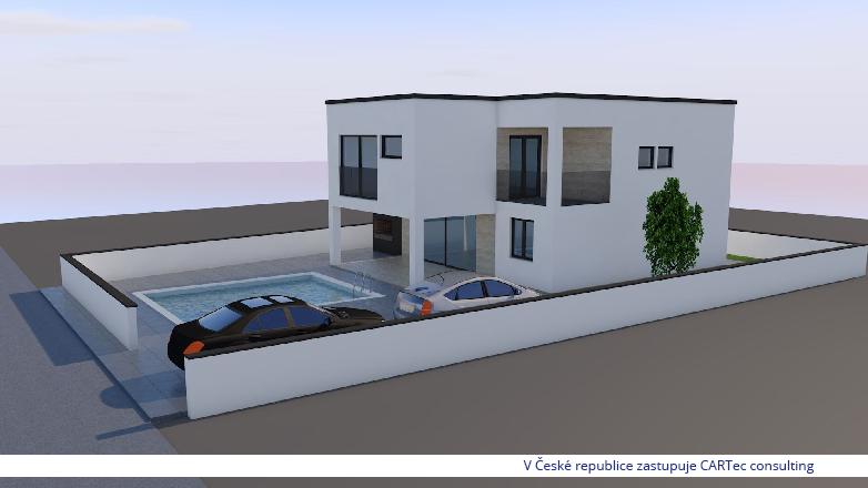 VRSI - Samostatně stojící novostavba domu s bazénem - 1300 m od moře