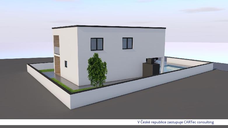 VRSI - Samostatně stojící novostavba domu s bazénem - 1300 m od moře