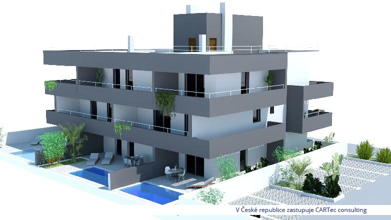 NIN / ŽDRIJAC - Prodej apartmánu se 2 ložnicemi v přízemí s bazénem - 100 m od moře