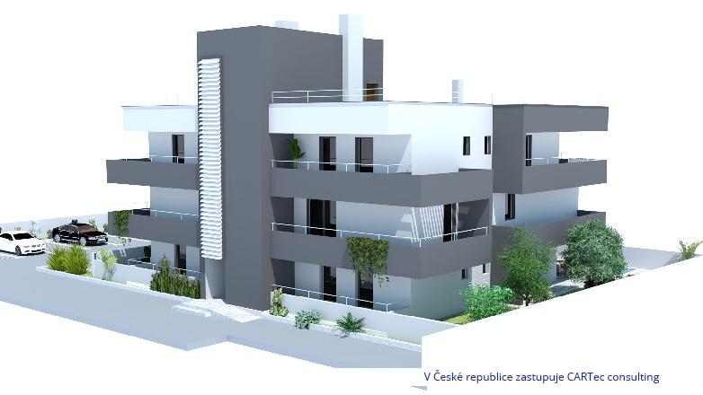 NIN / ŽDRIJAC - Prodej bytu ve 2. patře novostavby se střešní terasou - 100 m od moře