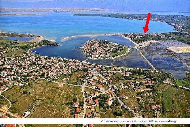 NIN / ŽDRIJAC - Prodej tří stavebních pozemků - 700 m od moře 