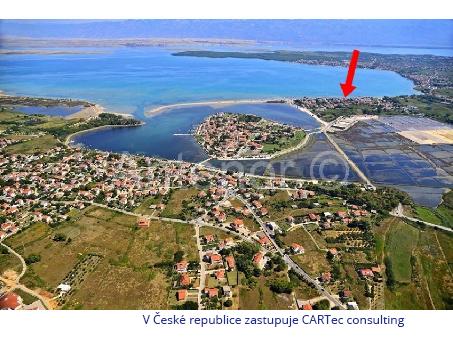 NIN / ŽDRIJAC - Prodej stavebního pozemku (rozloha 510m2) - 350 m od moře
